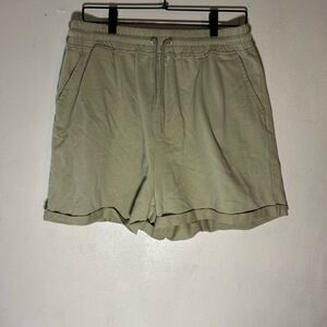 Missguided Olive Green Sweat Shorts Size 16